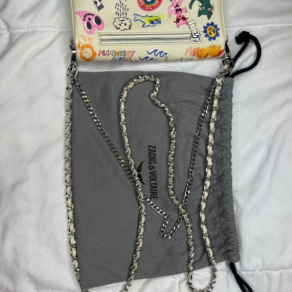 Rock Nano Humberto Cruz Crossbody - Zadig & Voltaire - Leather - Beige - Picture 10 of 16